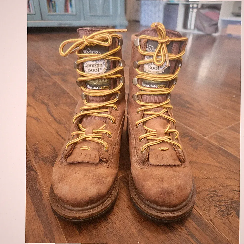 Georgia Boot Sport & Trail G2048 Kids Insulated Waterproof Brown Boots US 3